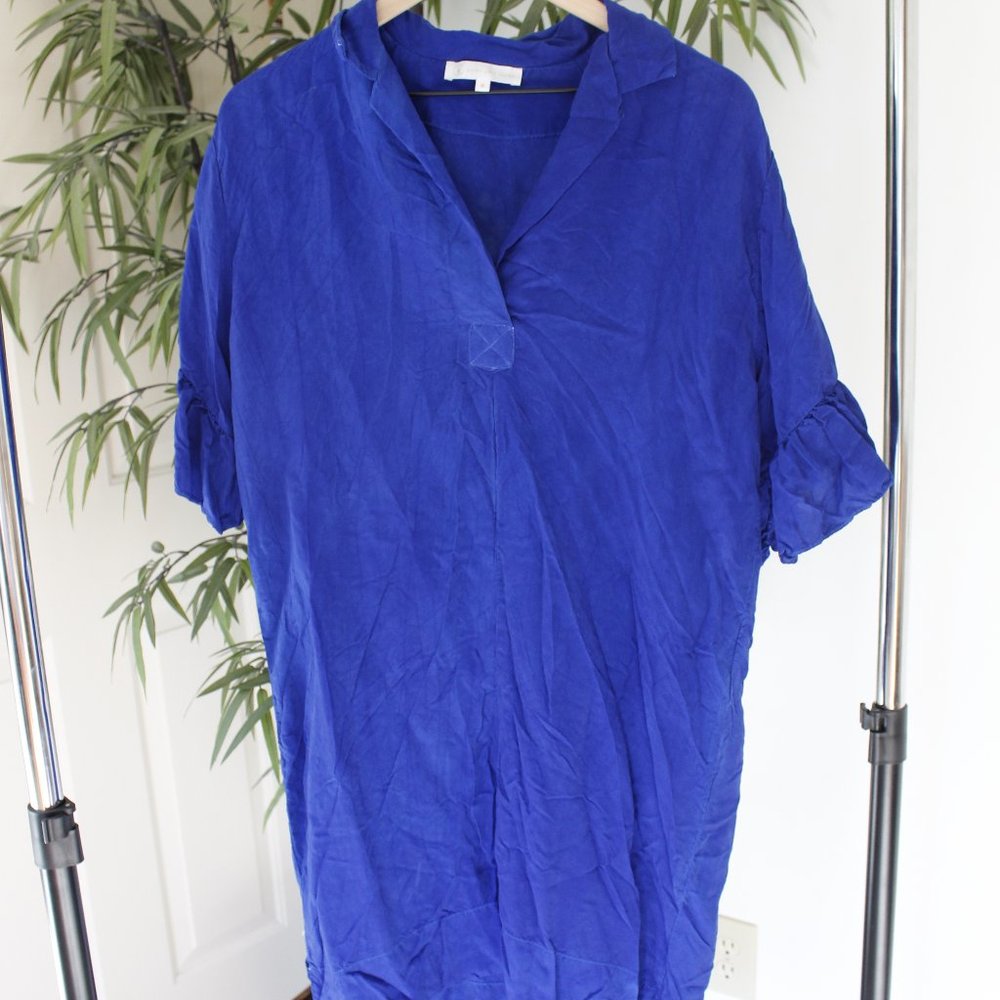 Corey Lynn Calter Cobalt Blue Ruffle Tunic Dress M